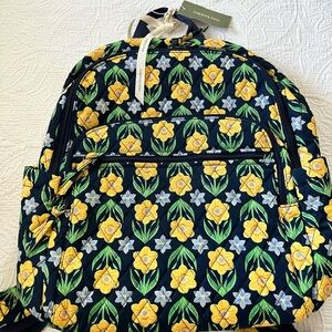 Vera Bradley Bancroft Backpack Daffodils NWT